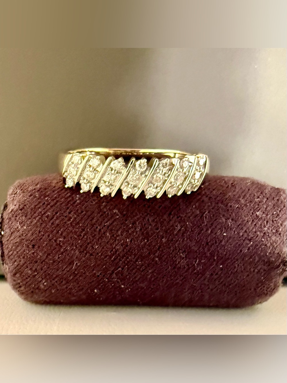 Macy's
Diamond Multi-Row Band (1/5 ct. t.w.) in 10K Yellow Gold